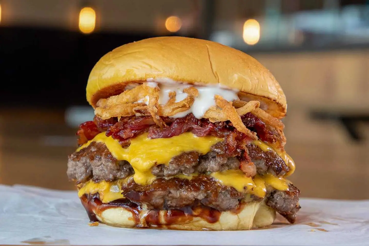 The Bbq Bacon Cheeseburger