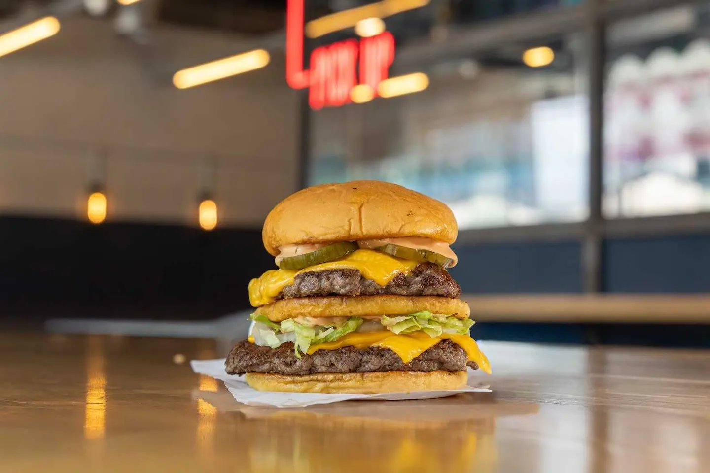The Big Pickl Cheeseburger
