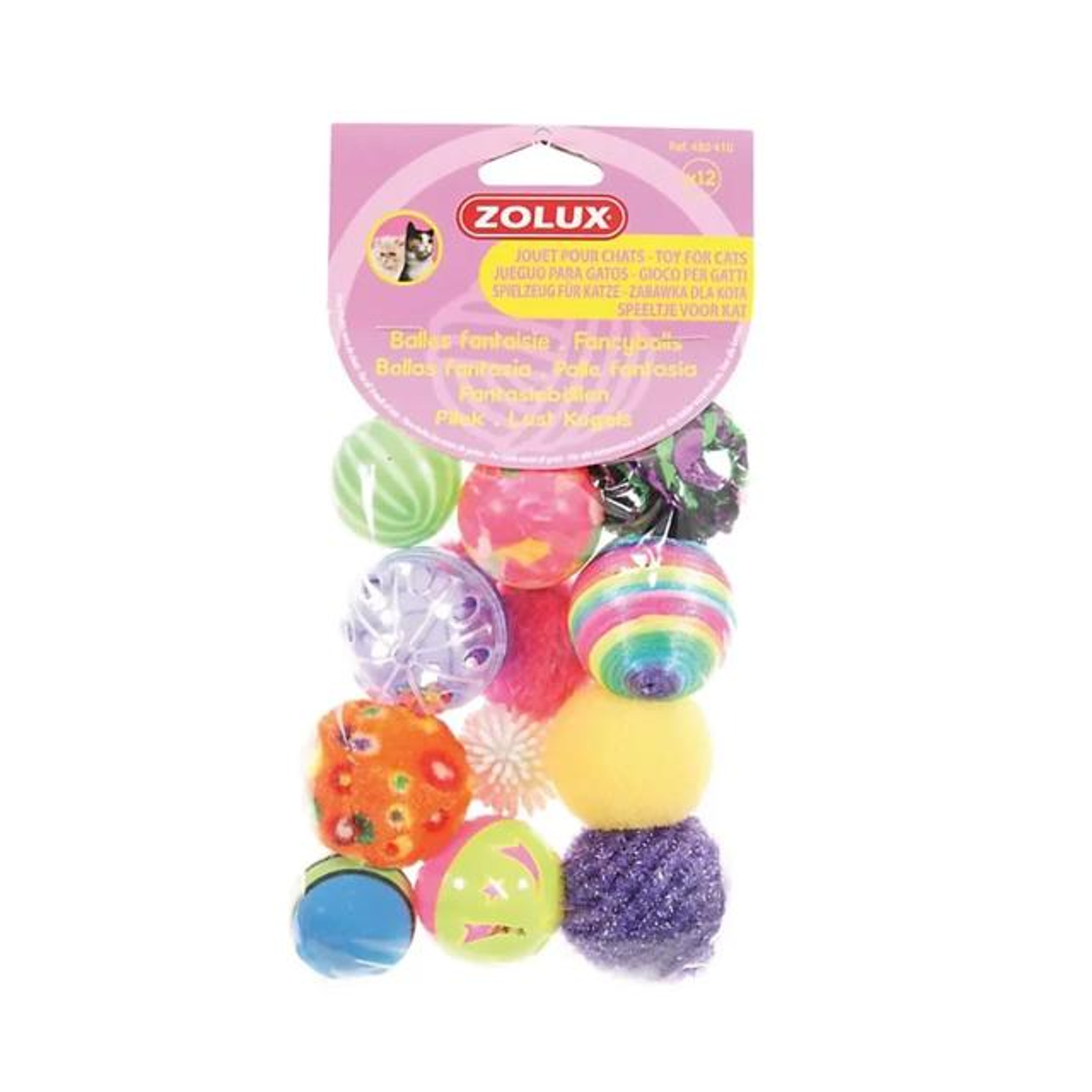 Zolux   Cat Toy 10 Multi Shaped 4cm