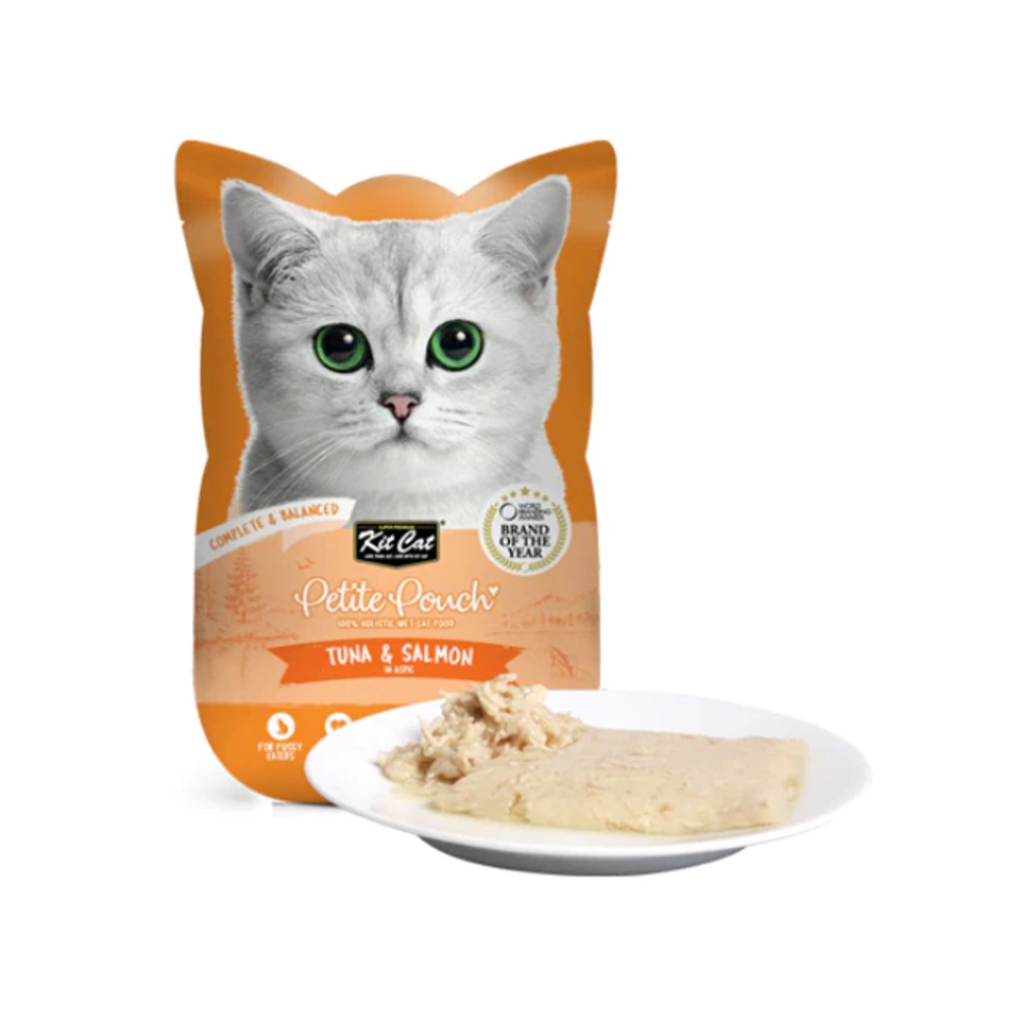 Kit Cat Petti Pouch Complete Food Tuna & Salmon 70g
