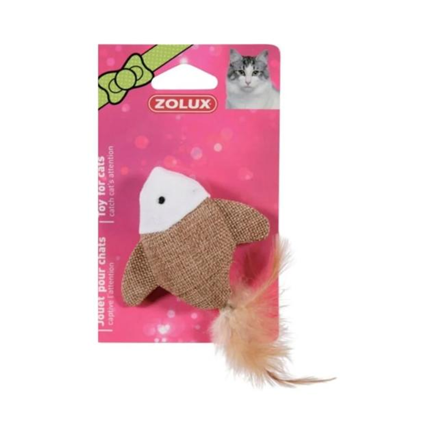 زولكس - لعبة قطط على شكل سمكة - ٧.٥ سم