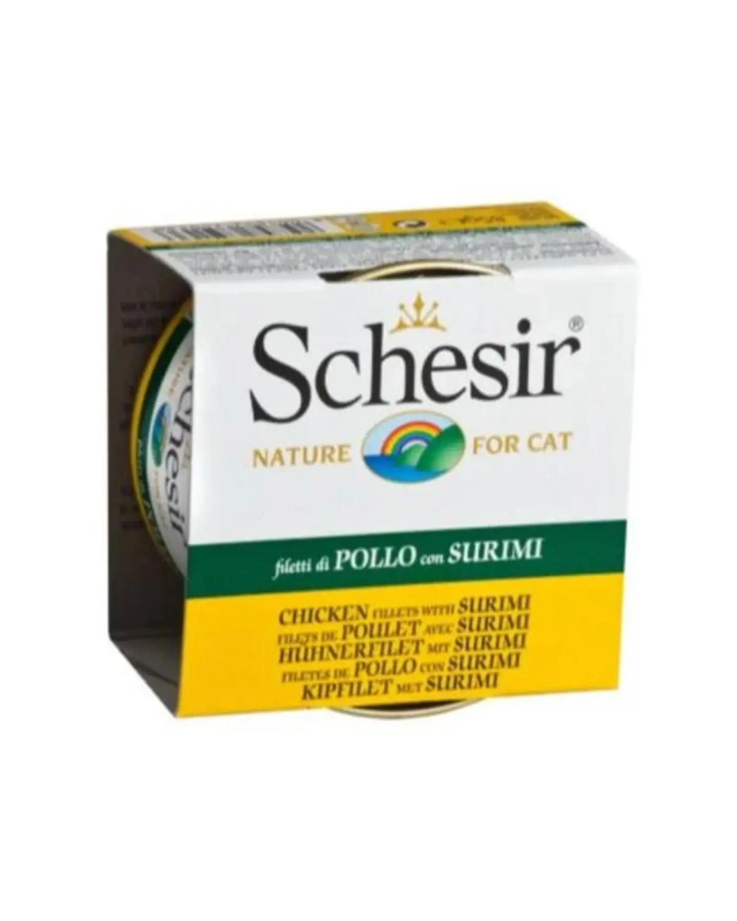 Schesir Cat Chicken Fillets With Surimi Jelly 85g