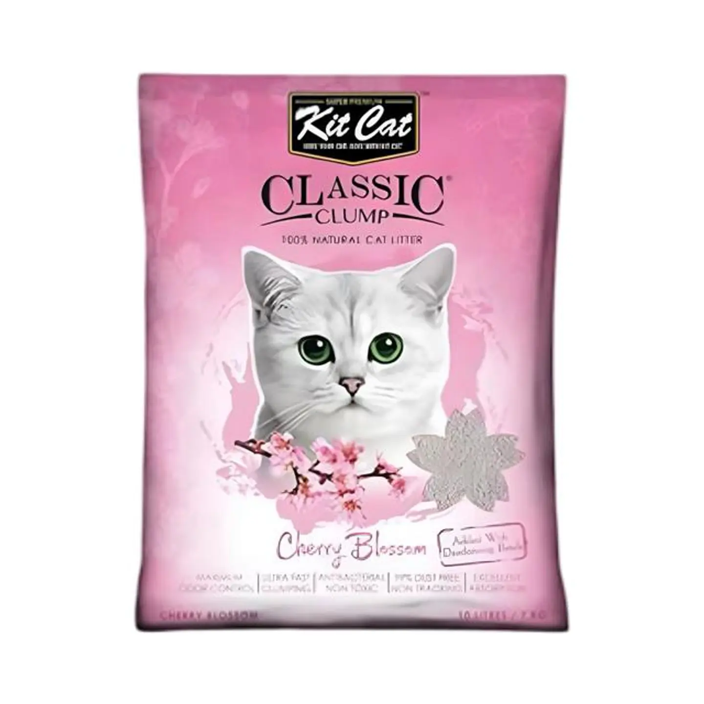 Kit Cat Classic Clump Cherry Blossom Scent Cat Litter   10 L