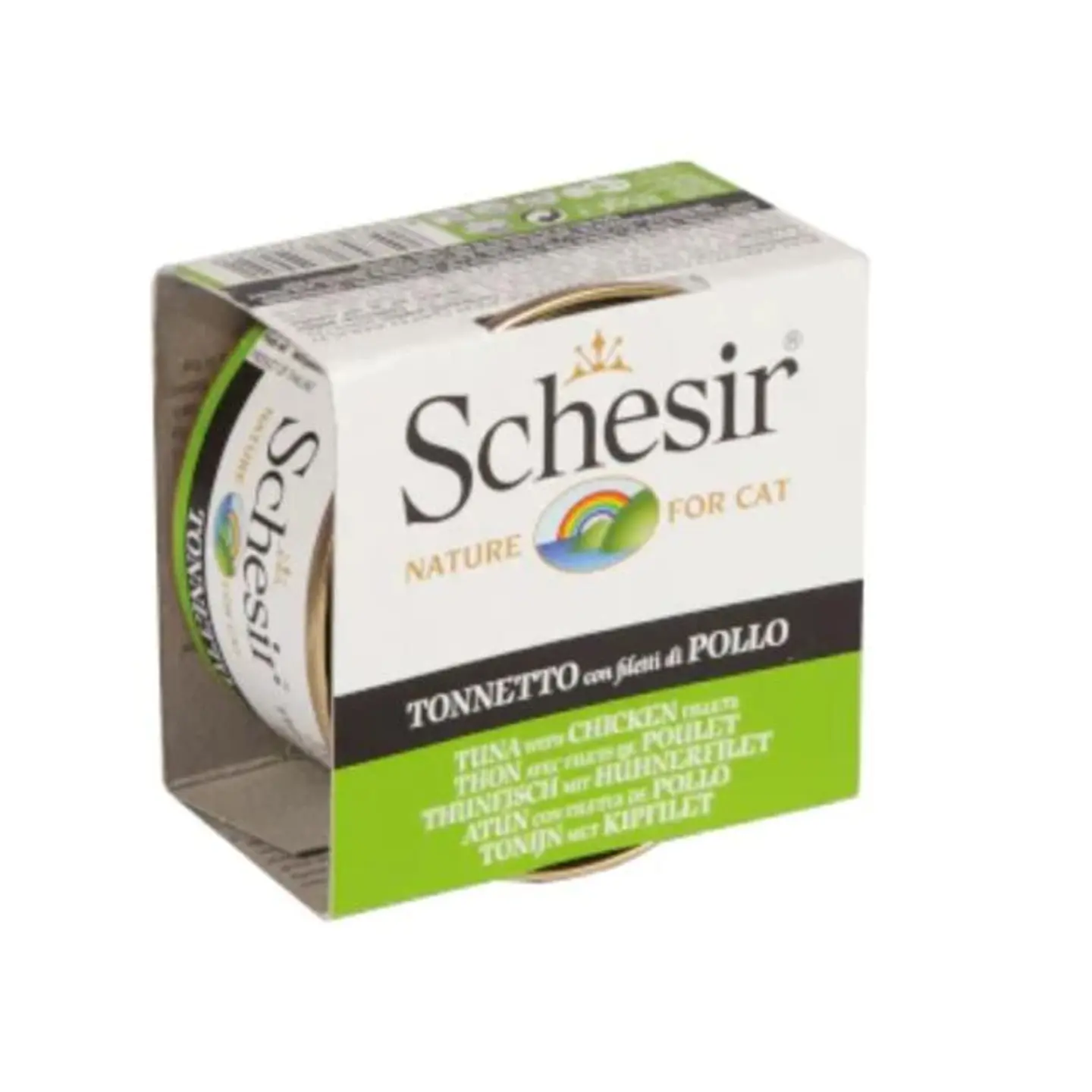 Schesir Tuna Whole Meat And Rice With Chicken In Jelly For Cat 85g