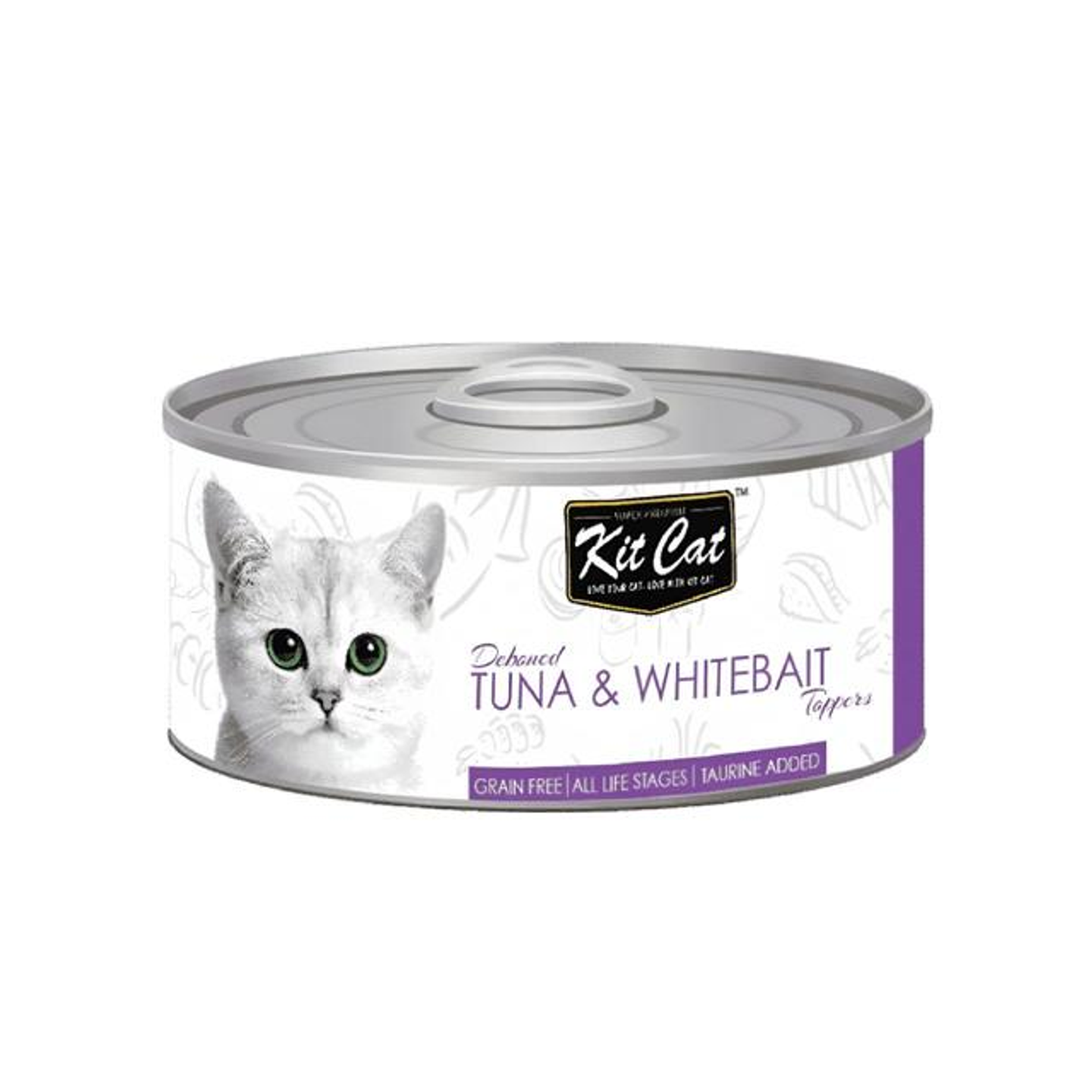 كت كات تونة منزوعة العظم وبيت أبيض ٨٠ جم