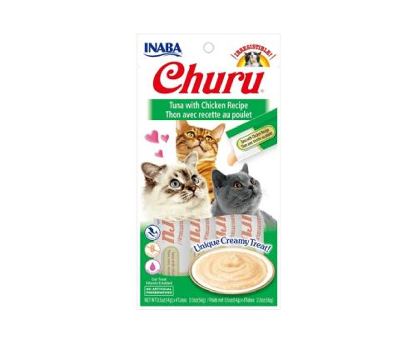 إنابا تشورو وصفة التونة مع الدجاج مكافأة كريمية فريدة ١٤ أنبوب ٤ جرام ٥٦ جرام