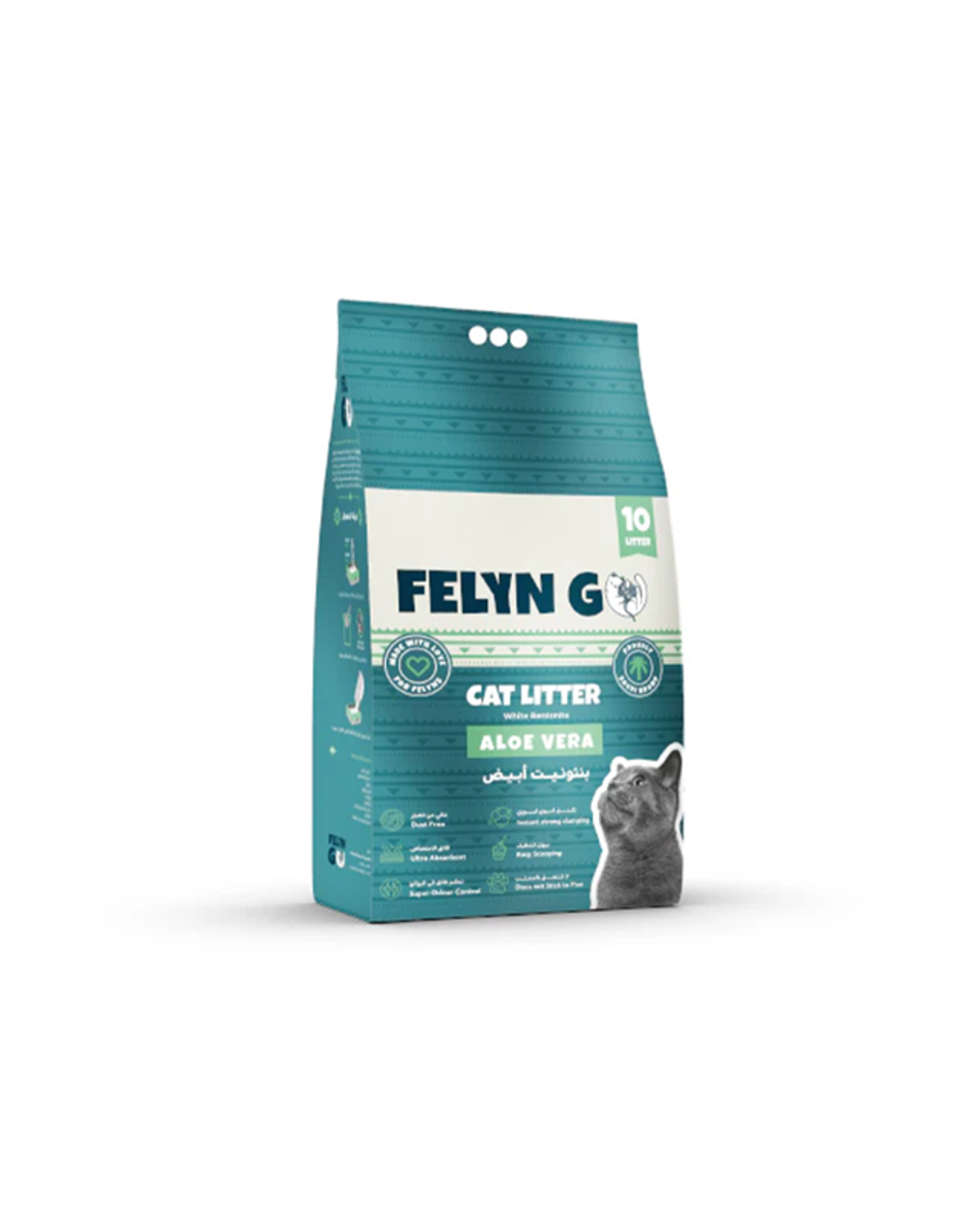فيلاين قو رمل قطط برائحة الصبار ١٠ لتر