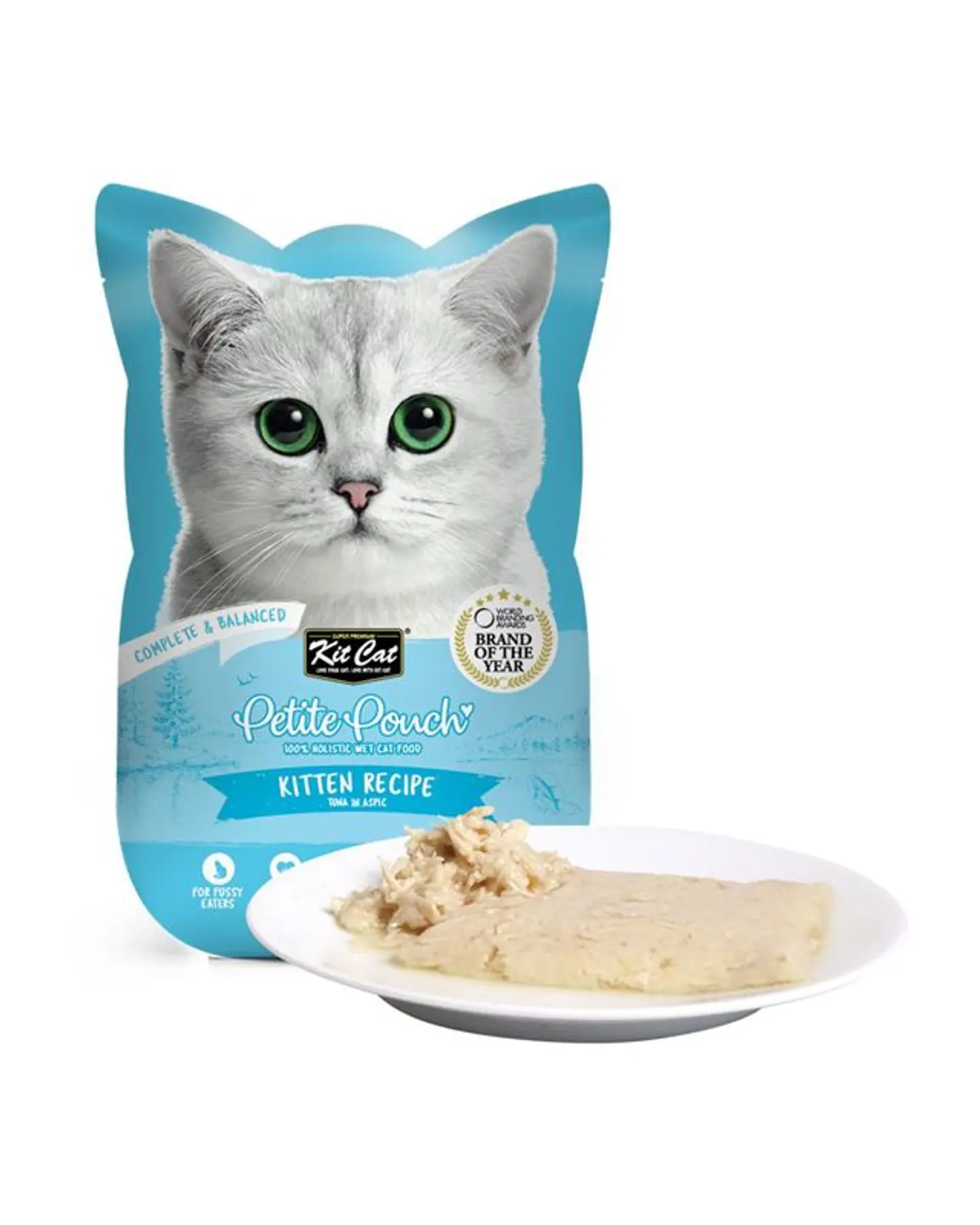 Kit Cat Tuna In Aspic For Kitten Petite Pouch Complete Food 70g