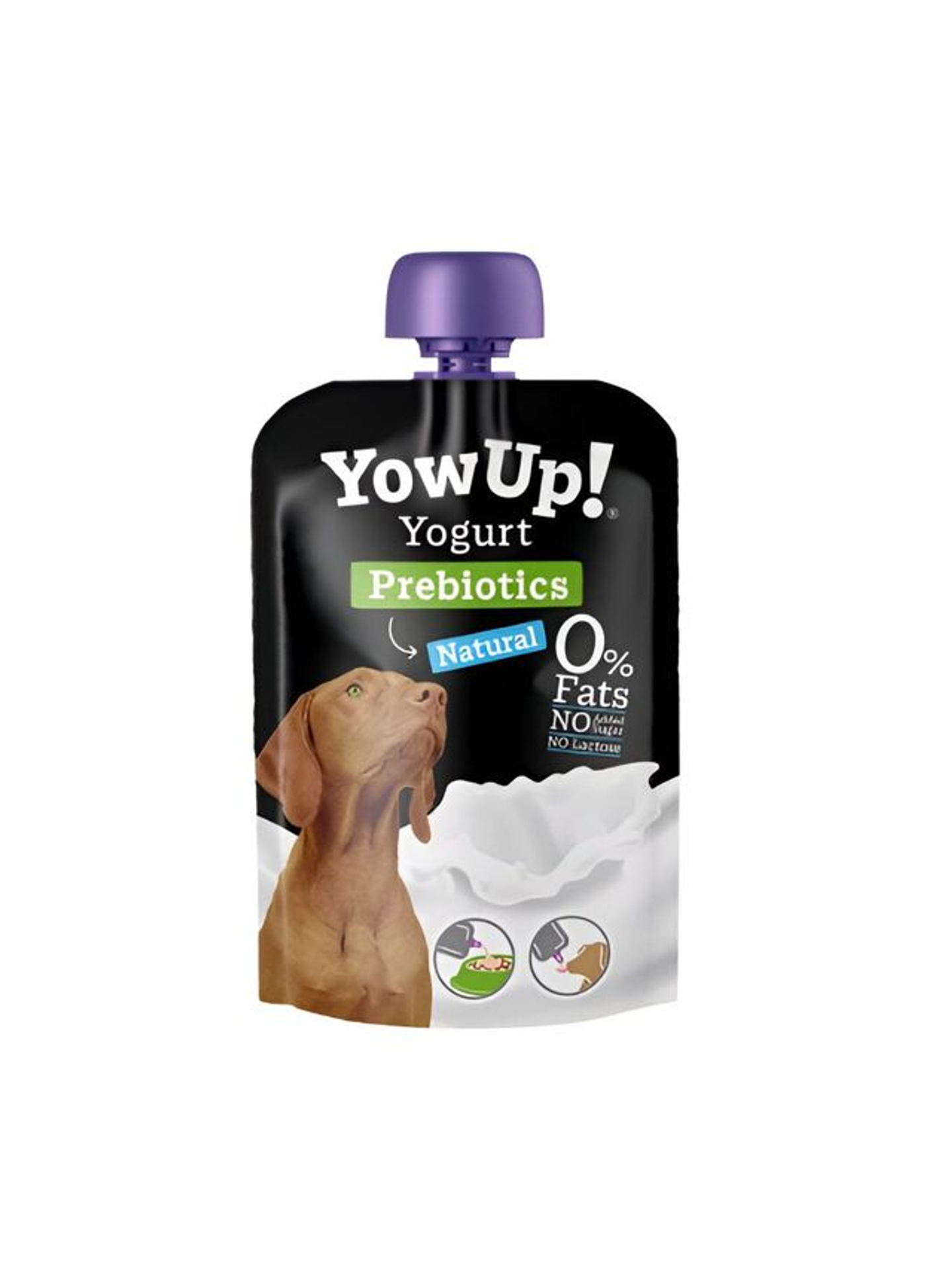 Yow Up   Natural Yogurt With Prebiotics Pouch For Dogs   115 Gram