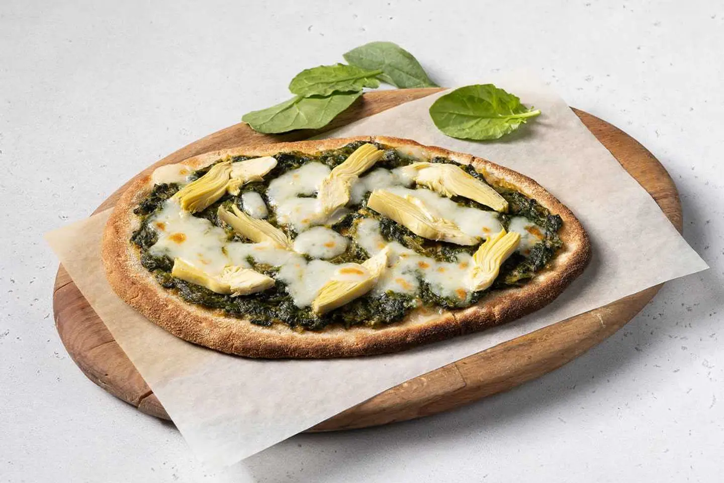 خبز بالسبانخ و الخرشوف مع الجبنة