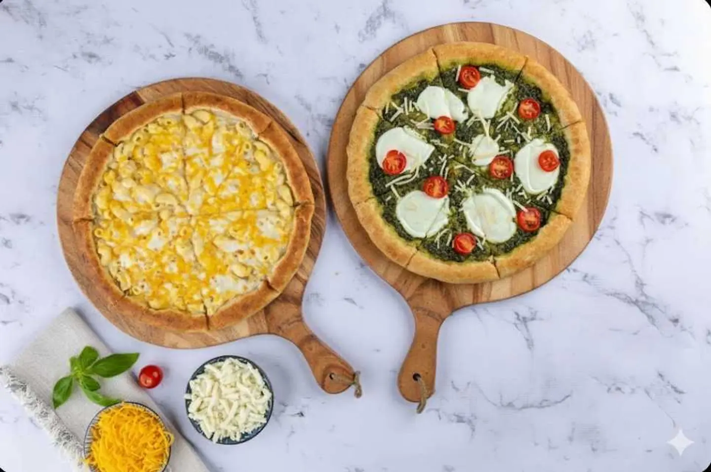 عرض الدبل بيتزا الوسط