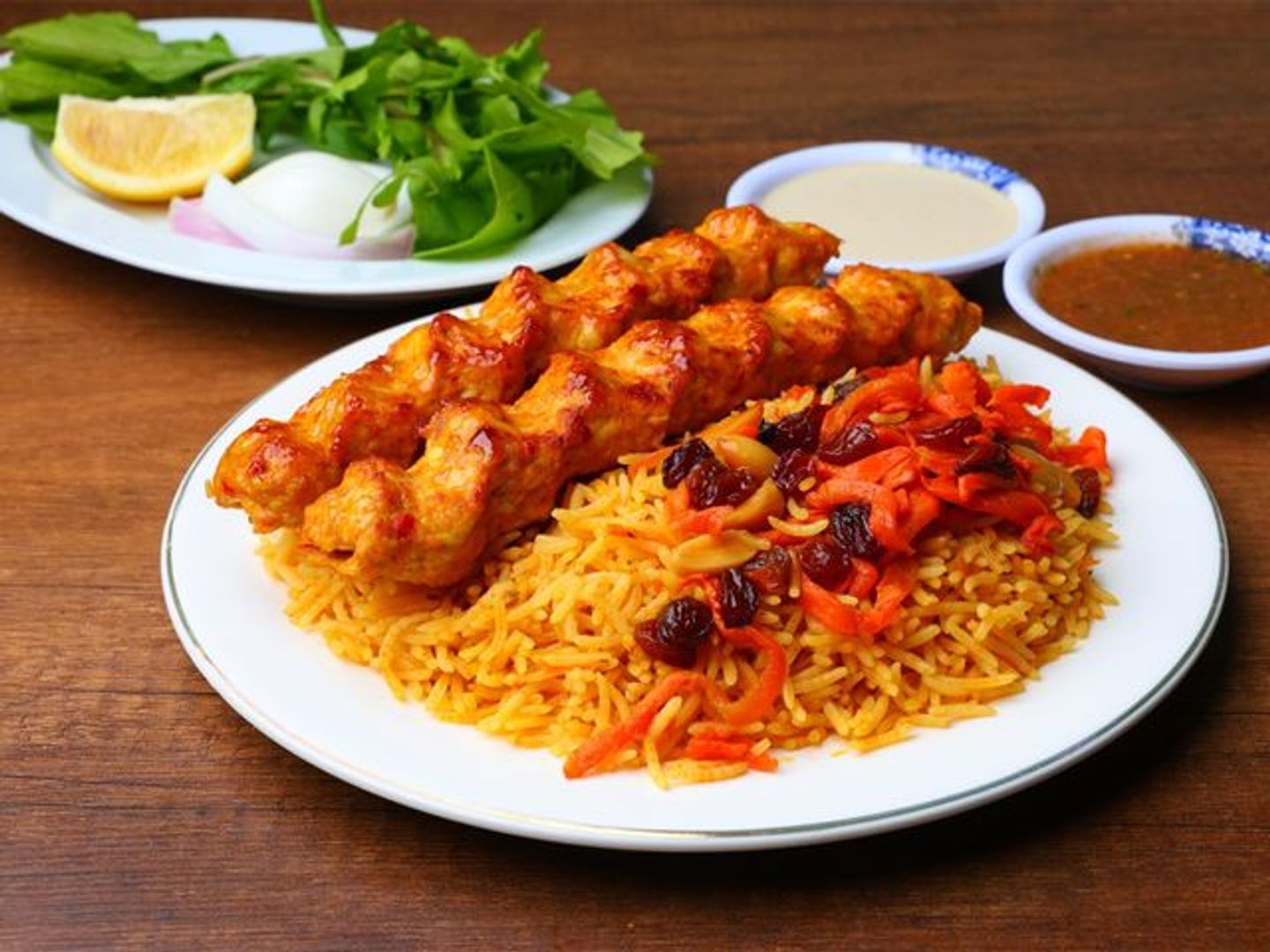 Chicken Kebab With Rice