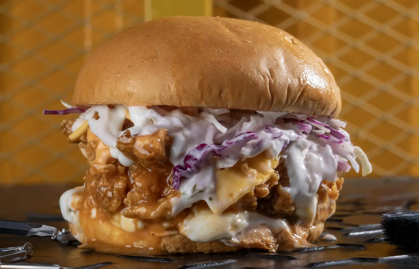 Korean Chicken Burger Meal