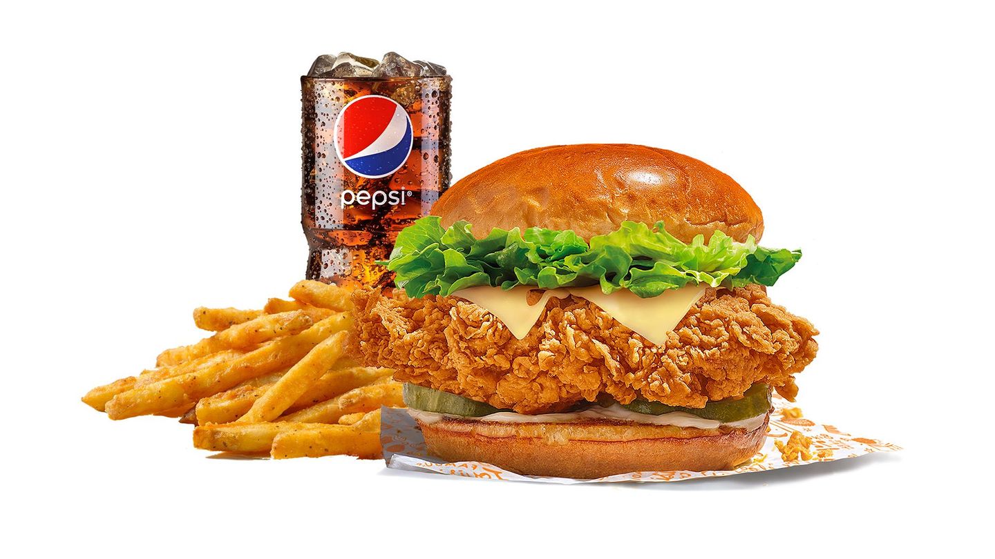 Deluxe Chicken Sandwich Meal Spicy