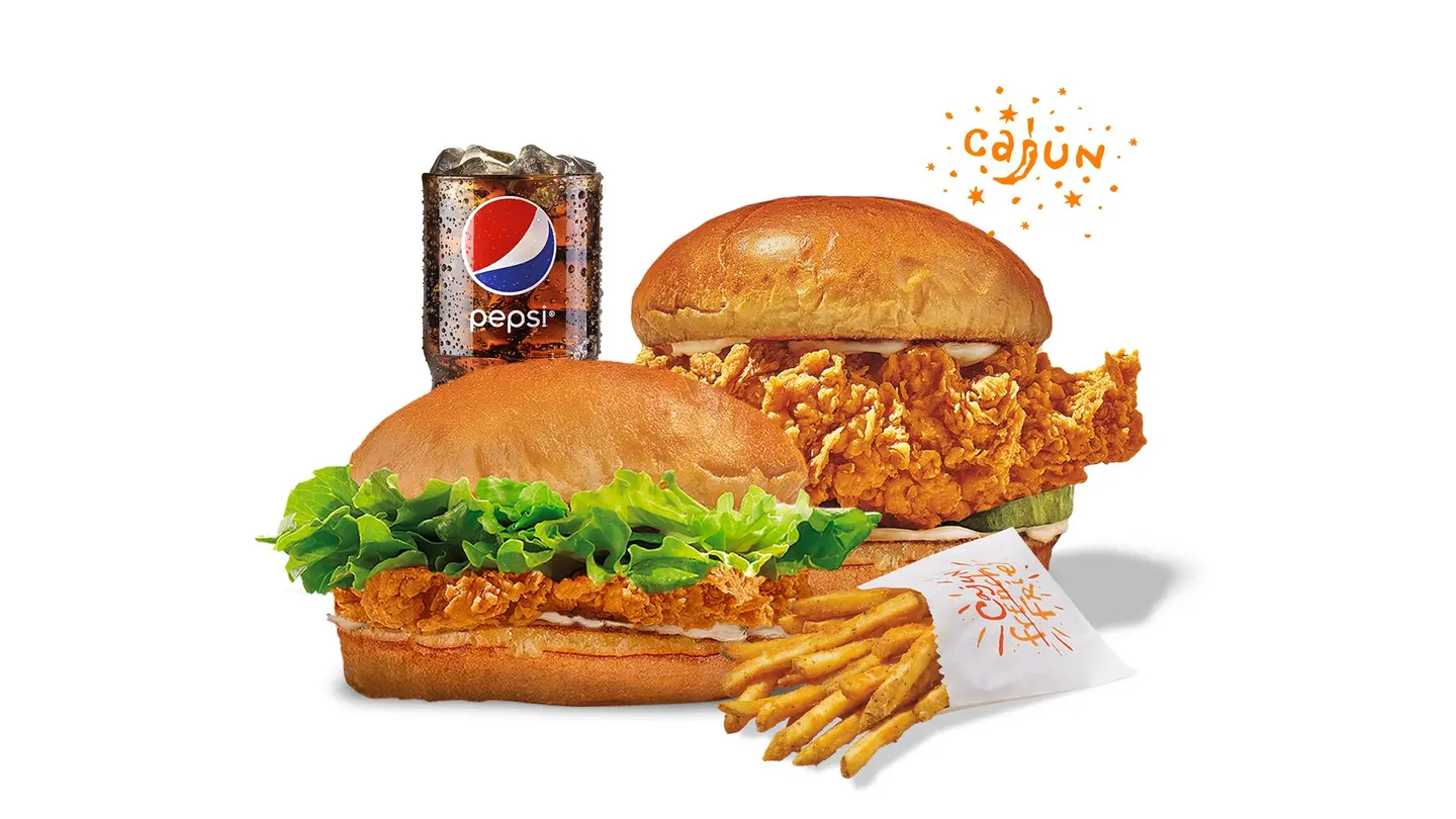 Cajun Power Meal - Chicken Sandwich Spicy