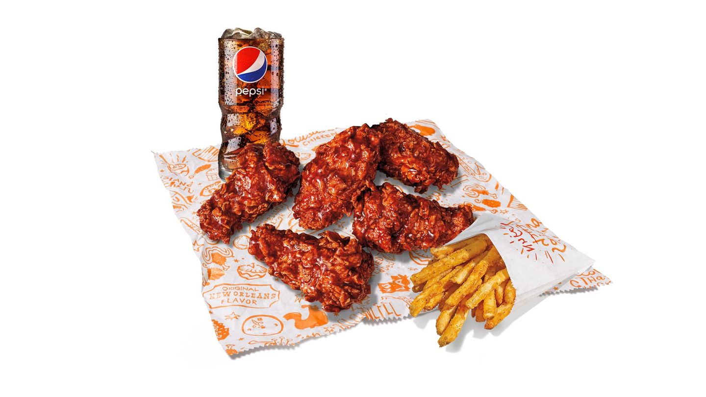 5 Pcs Glazed Wings Meal