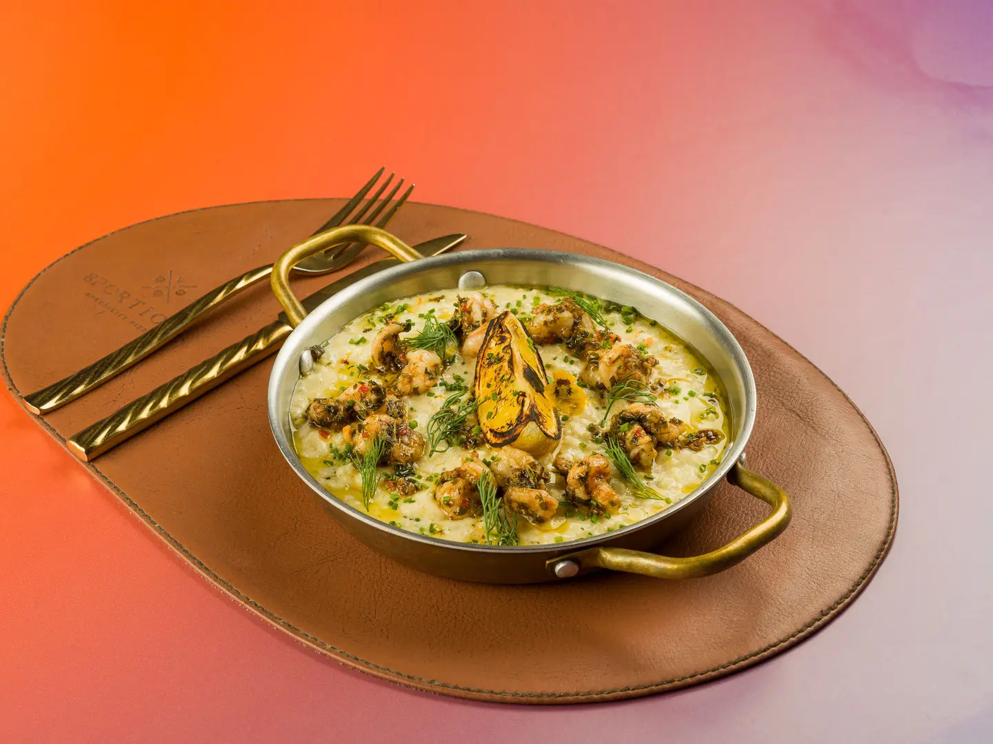 Lemon Risotto With Shrimps