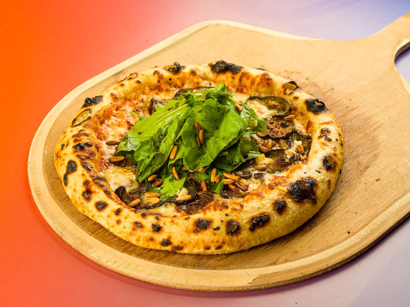 Eggplant And Pine Pizza Small