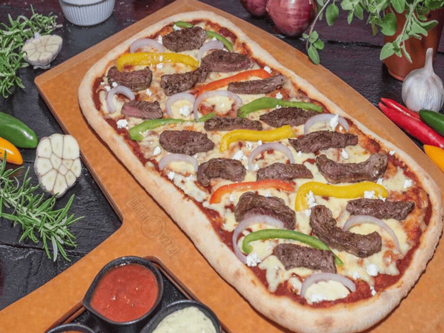 Steak Pizza