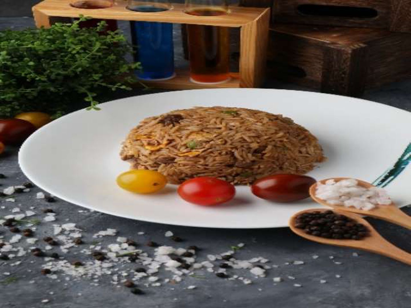 أرز ستيك الصويا والخضار