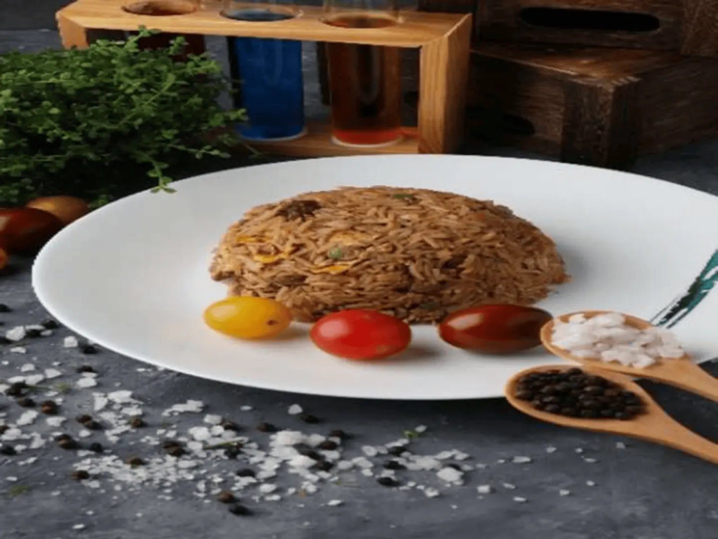 أرز ستيك الصويا والخضار
