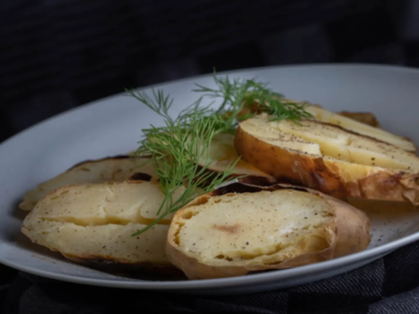 Grilled Potato Slices