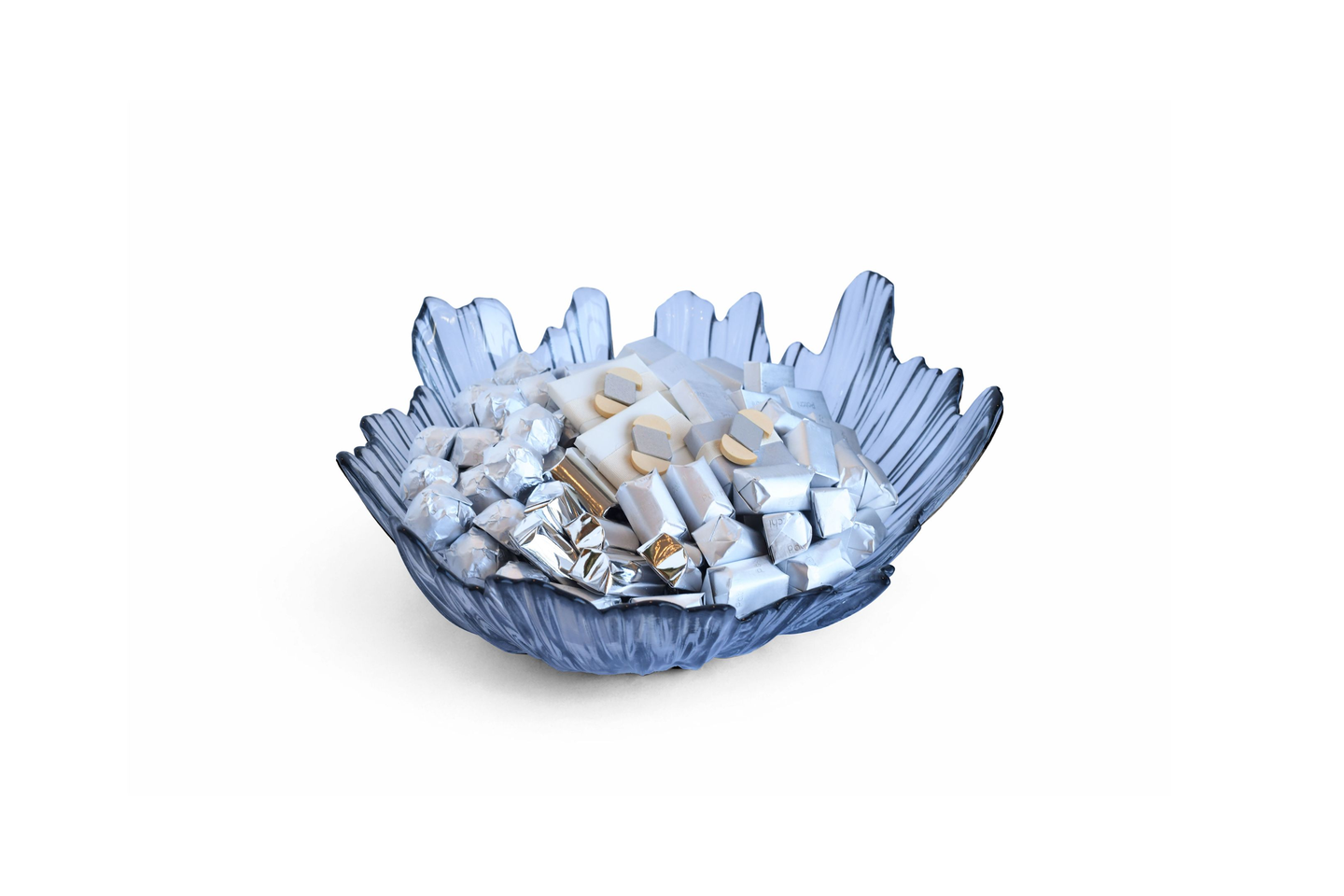 وعاء زجاجي رمادي، تشكيلة كلاسيك 1040 غ