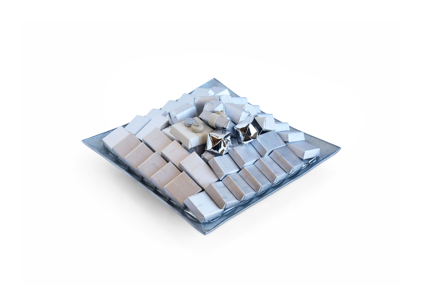 طبق زجاجي فضي، تشكيلة كلاسيك 740غ