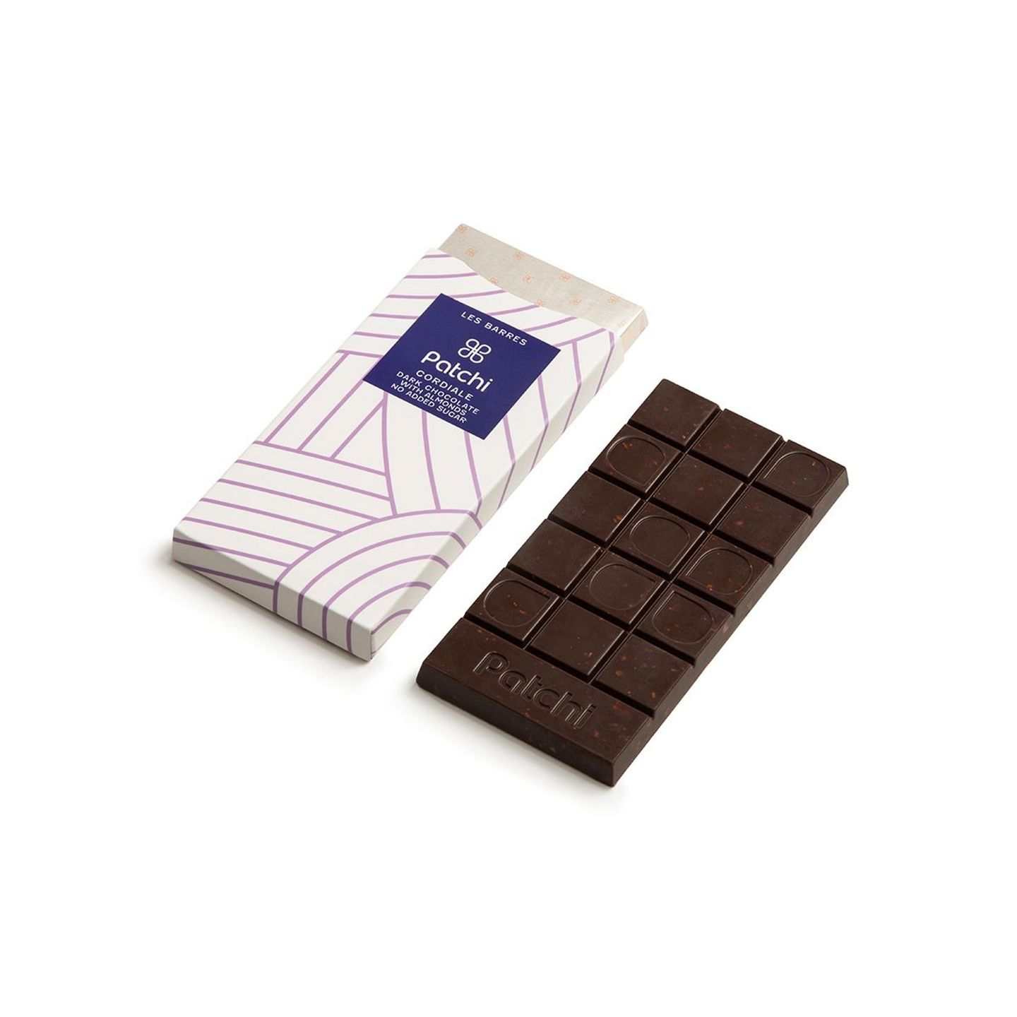 Cordiale Dark Chocolate Bar With Almonds No Added Sugar 50g 008