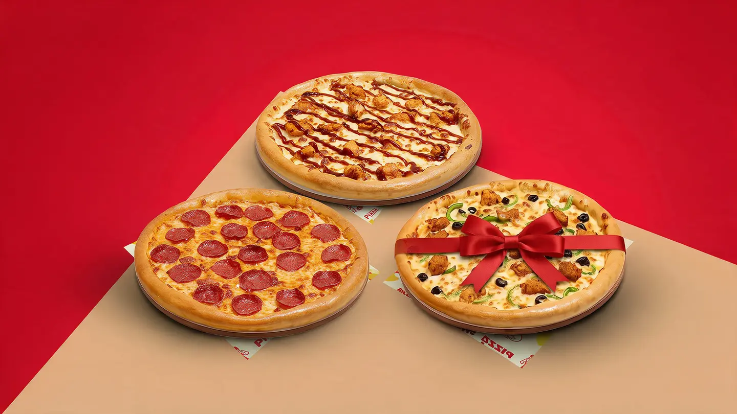 Buy 2 Large Pizza And Get The Third For Free!