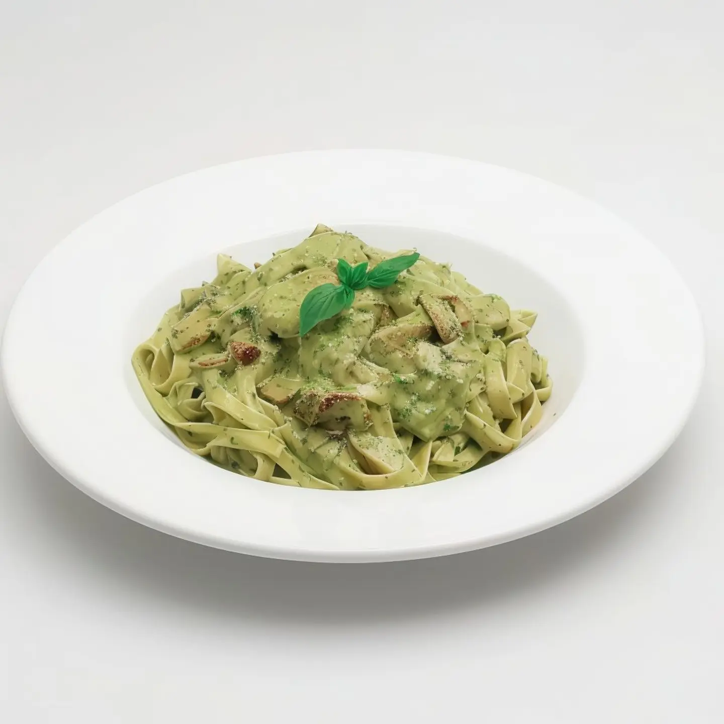 Fettuchini Polo Pesto