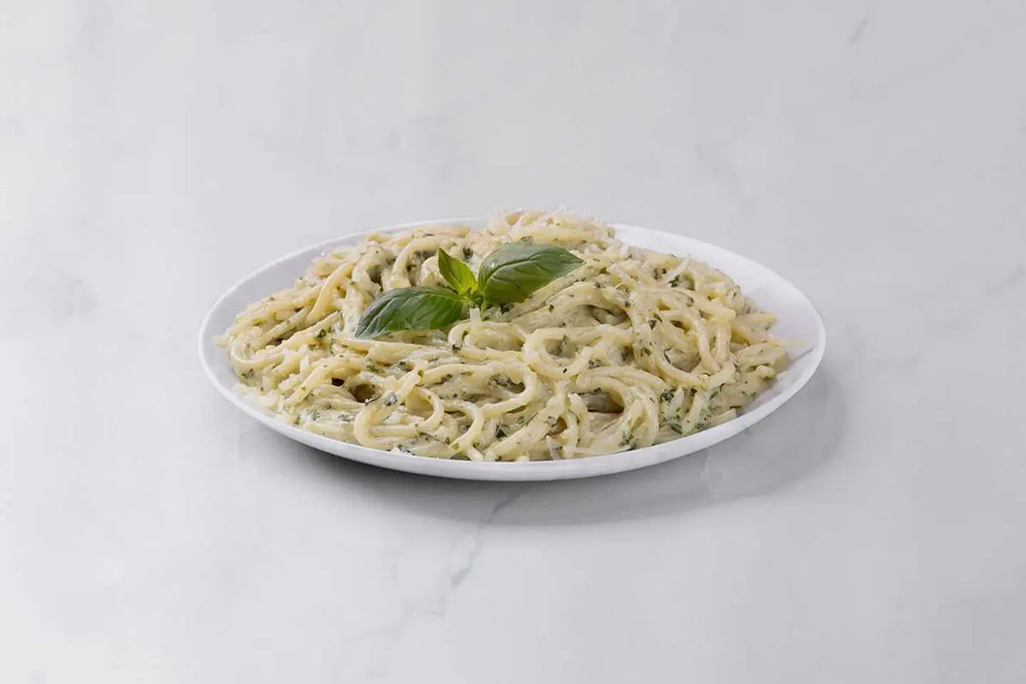 Creamy Pesto Spaghetti