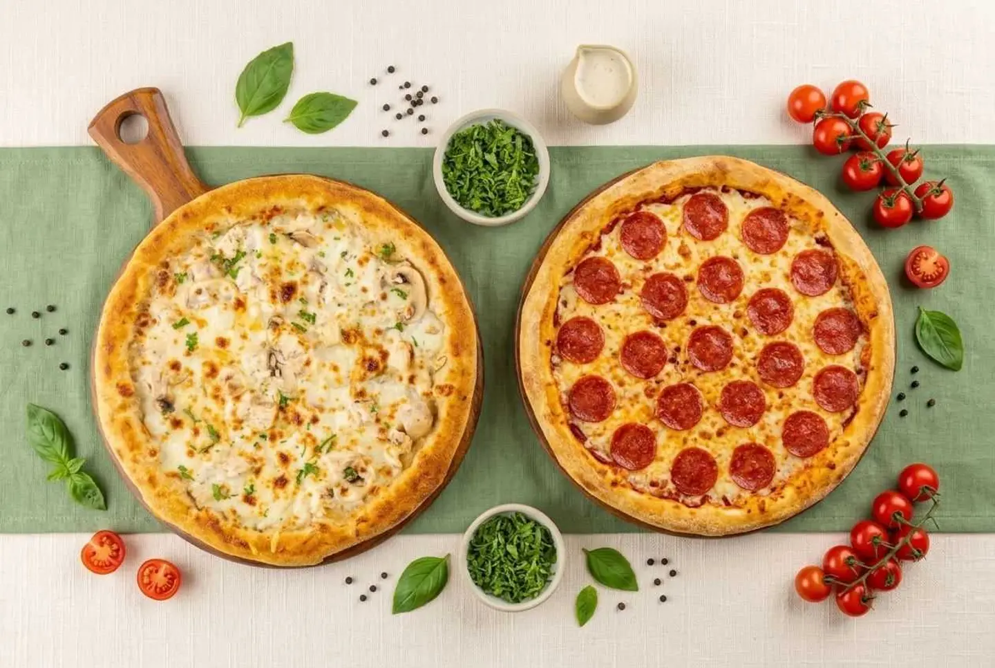 2 Large Pizza