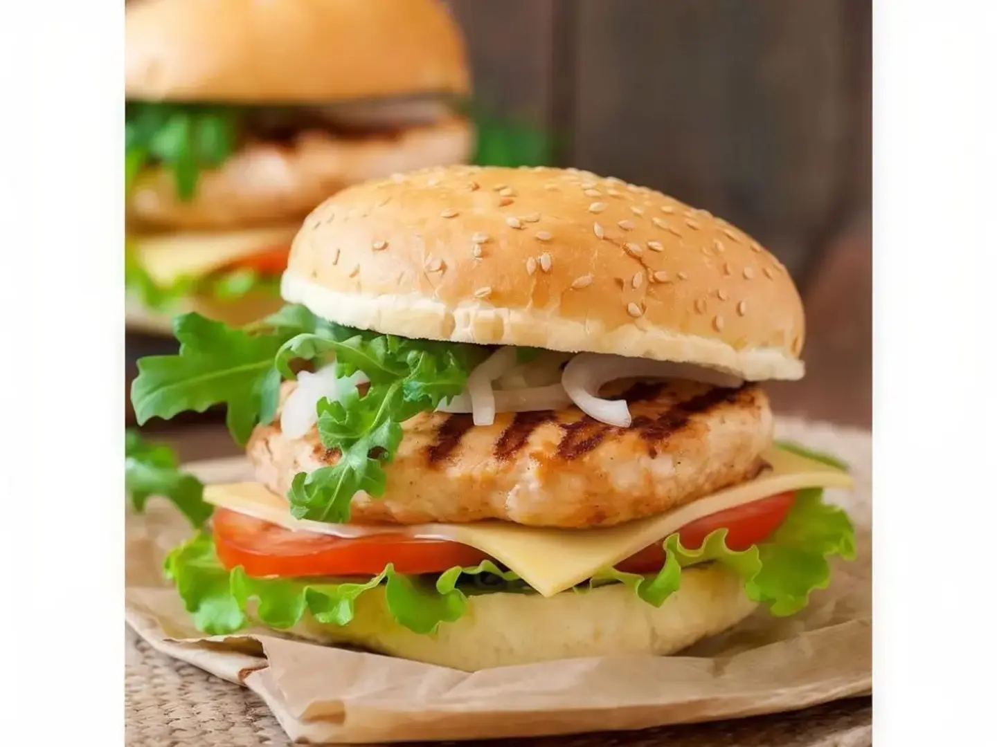 Charcoal Grilled Chicken Burger