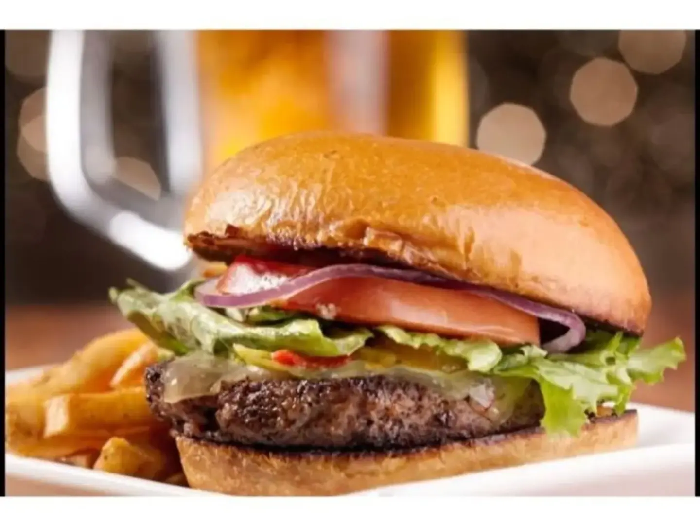 Charcoal Grilled Beef Burger