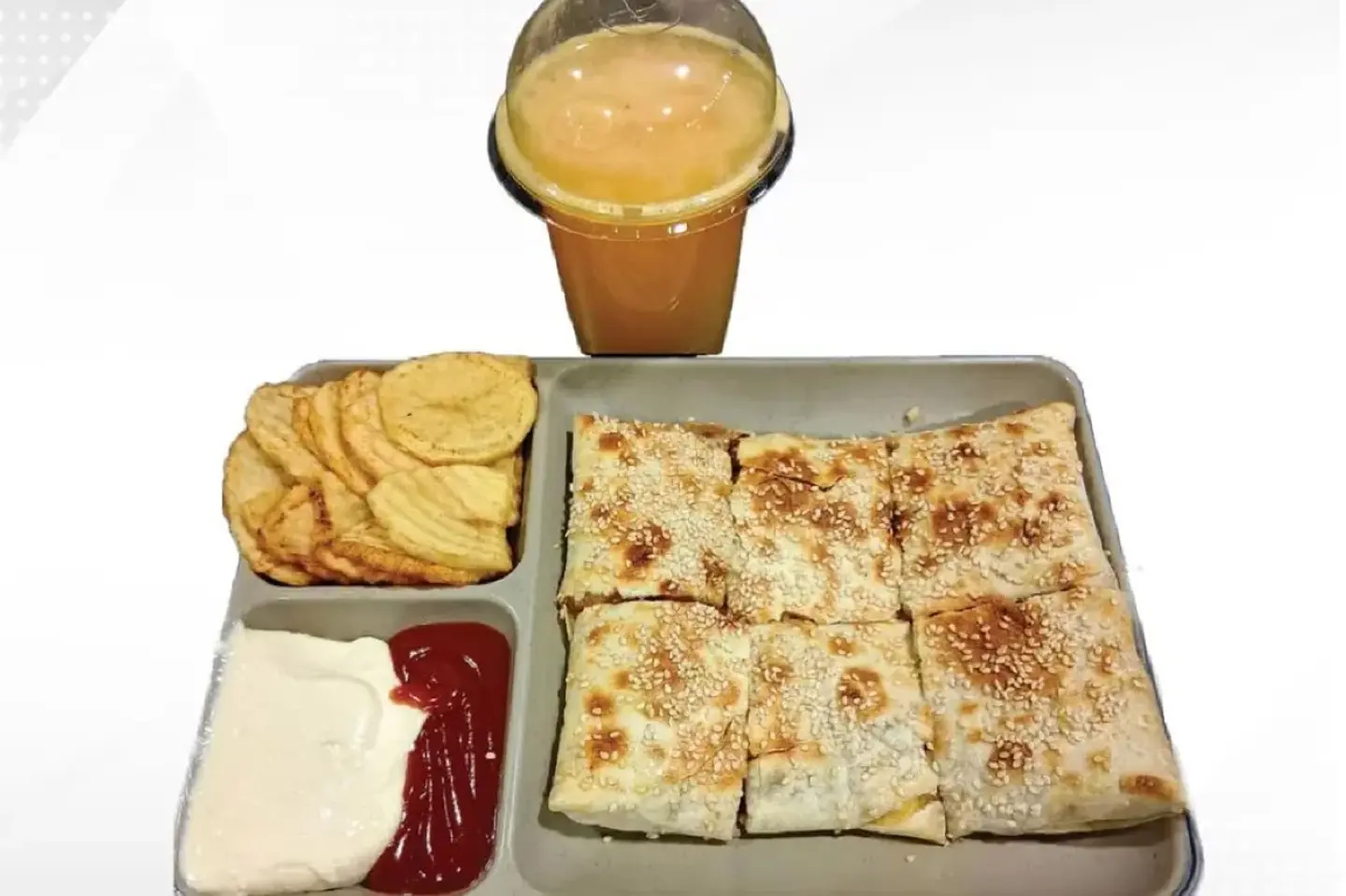 Arabic Shawarma Meal With Orange