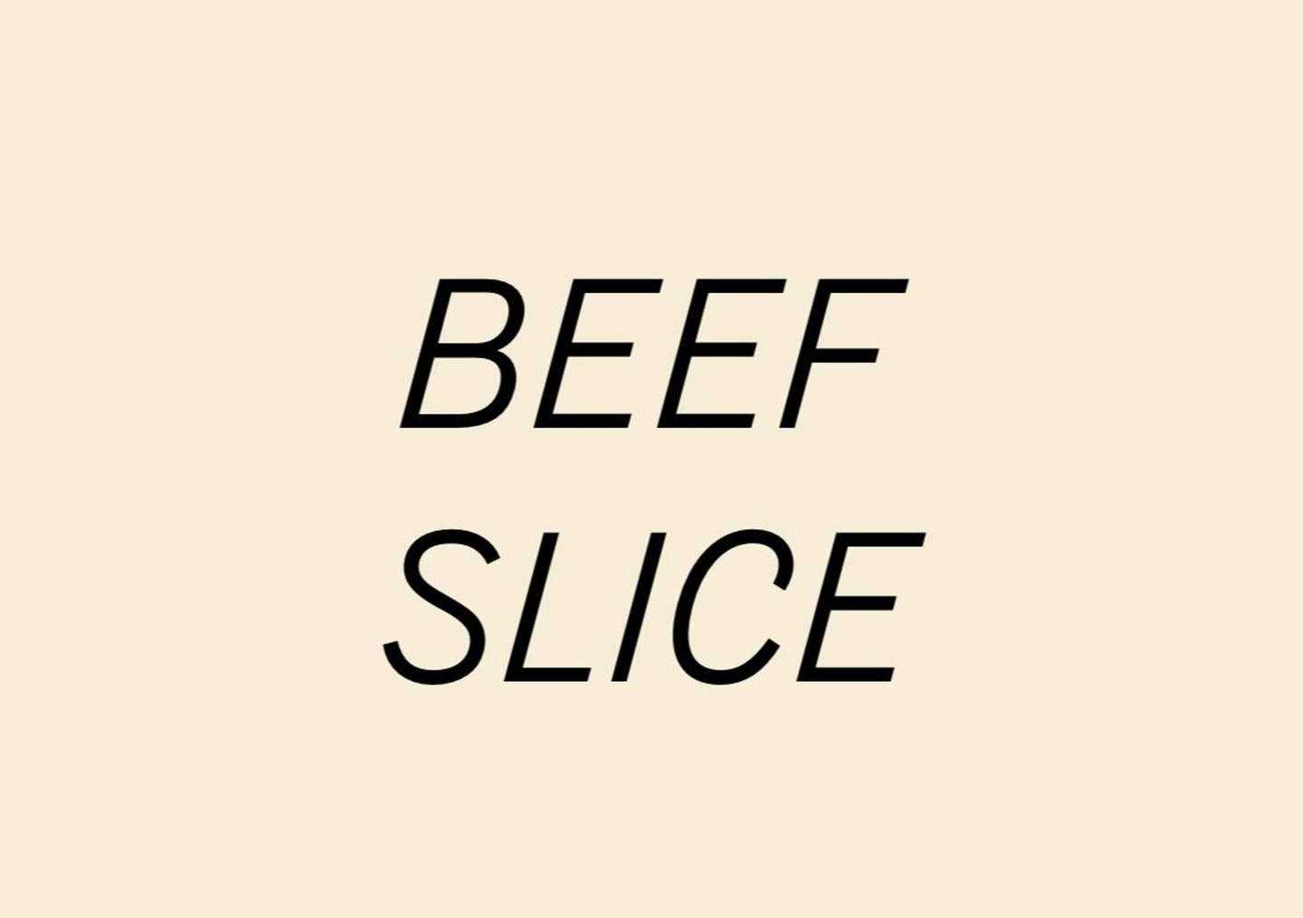 Beef Slice R