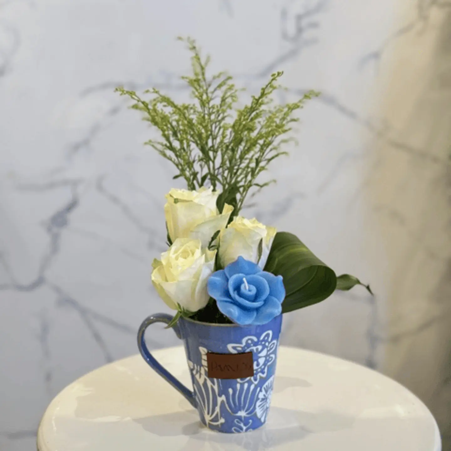 Flower Mug Blue