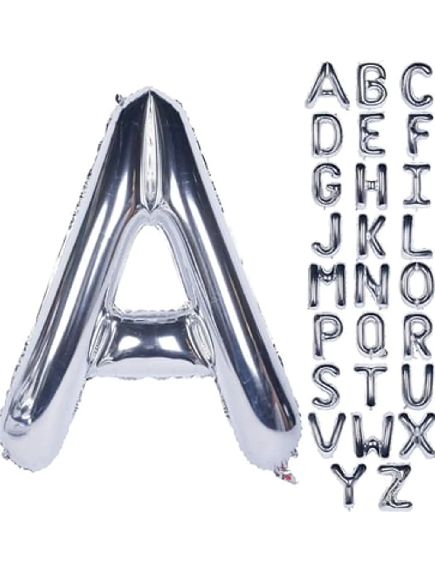 Silver Letter Helium Balloon