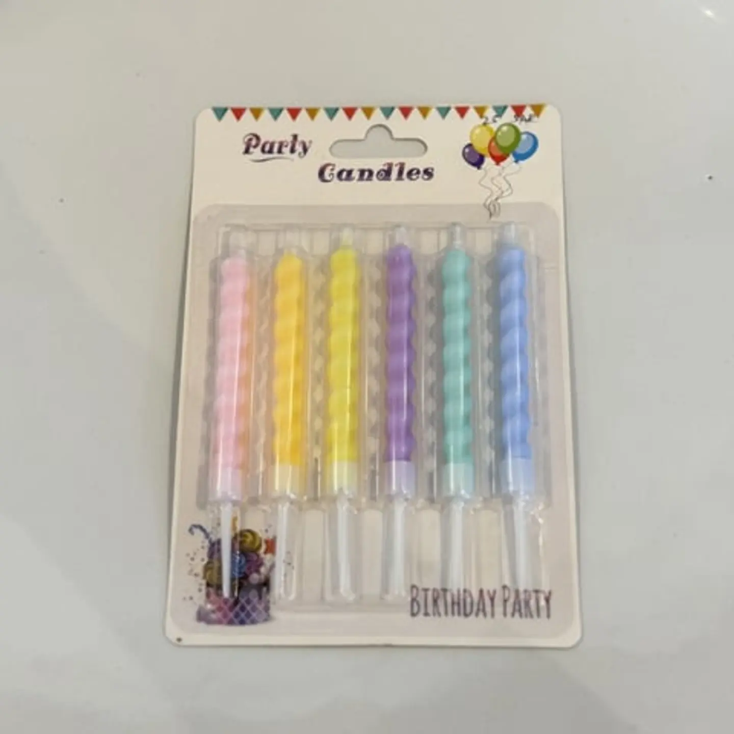 Pastel Color Candles – Set Of 6