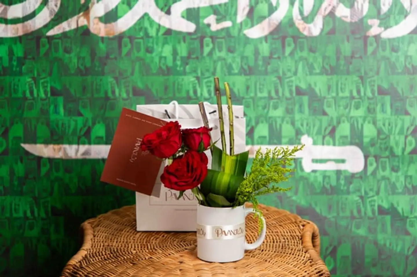 Red Flower Mug