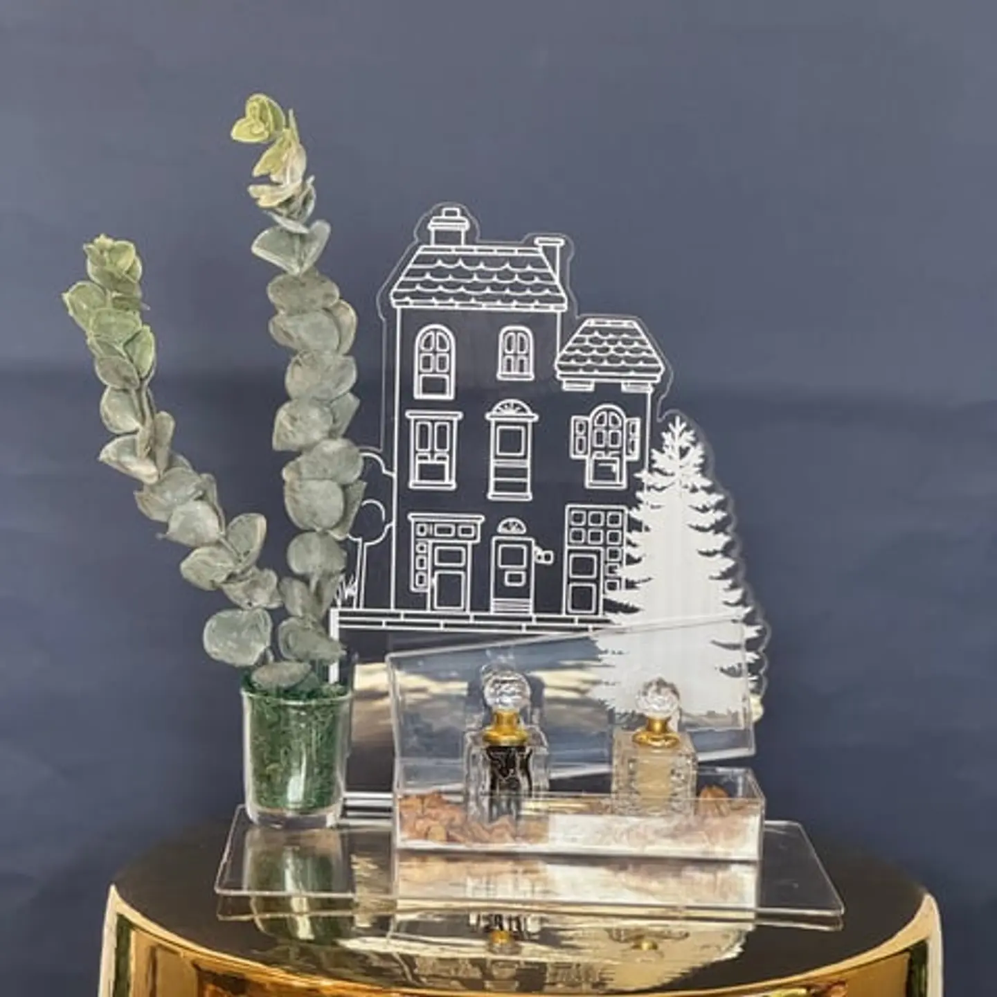 Mubarak House Acrylic Stand