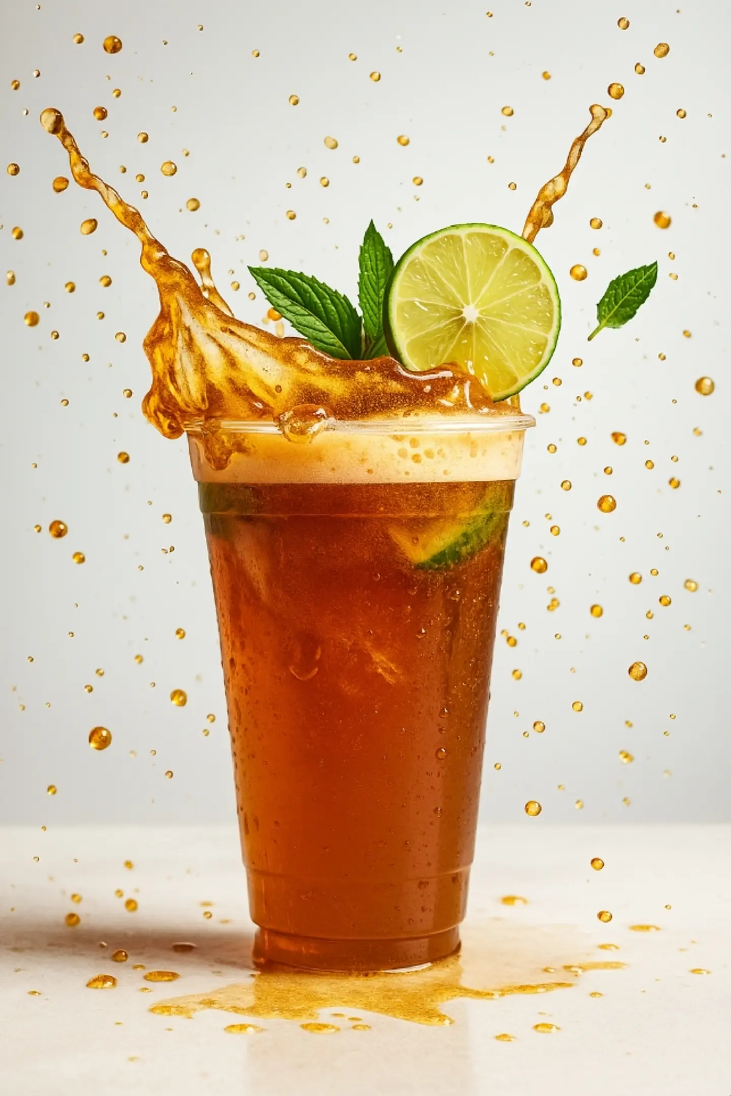 شاي مثلج بنكهة الخوخ