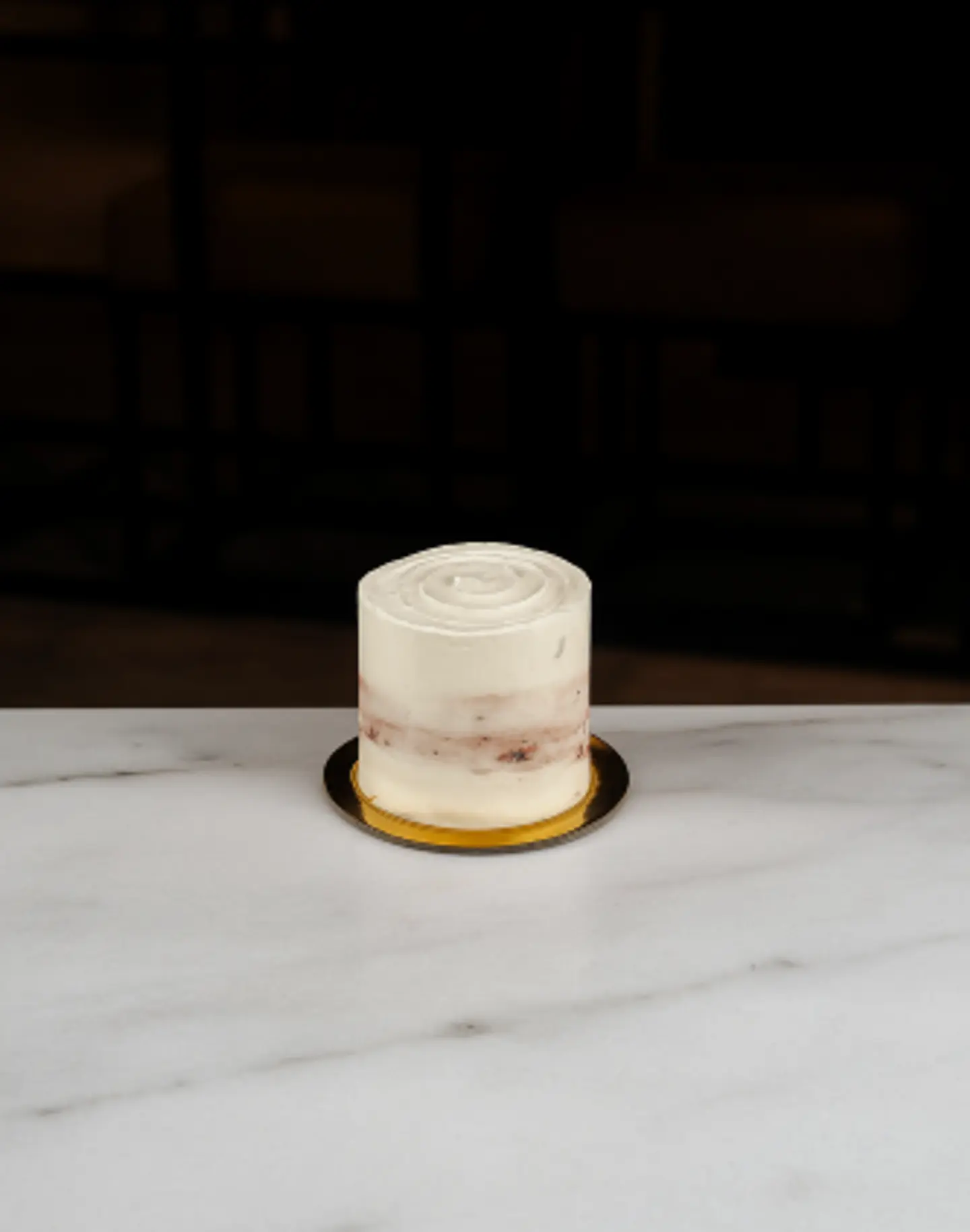 كعكة التوت الأزرق الصغيرة