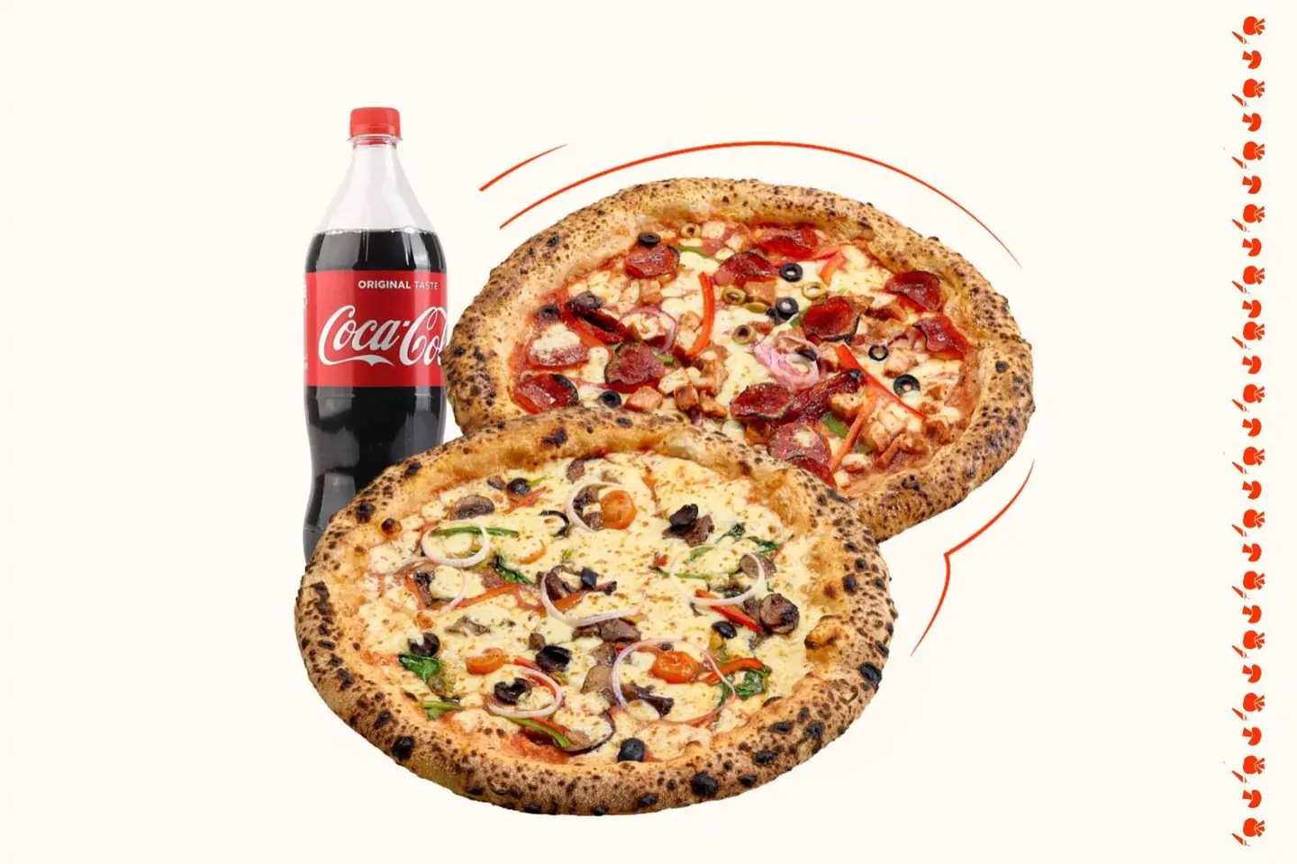 Any 2 Pizza + 1 Ltr Drink For 69 Sr