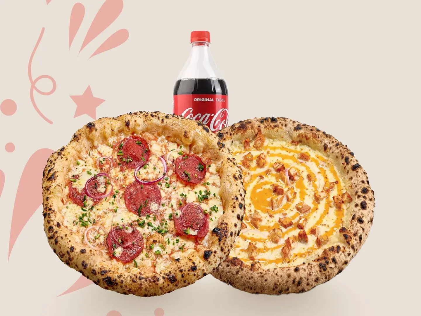 Any 2 Pizza + 1 Ltr Drink For 69 Sr