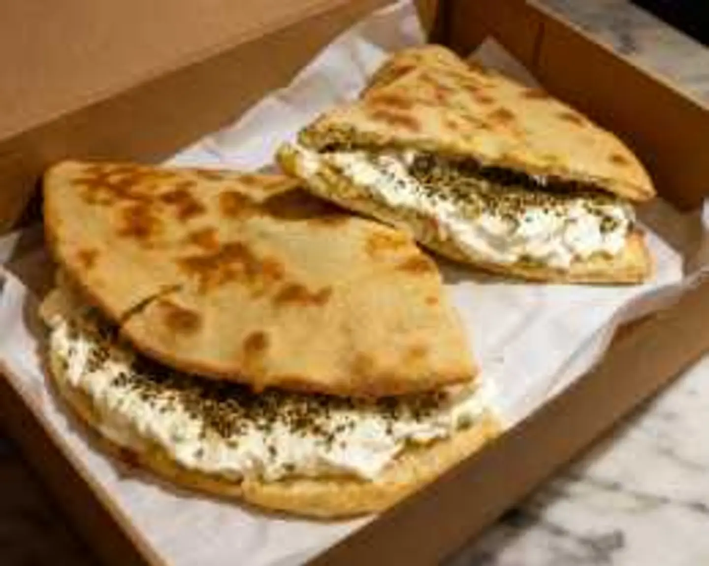 Labneh Zaatar Sandwich