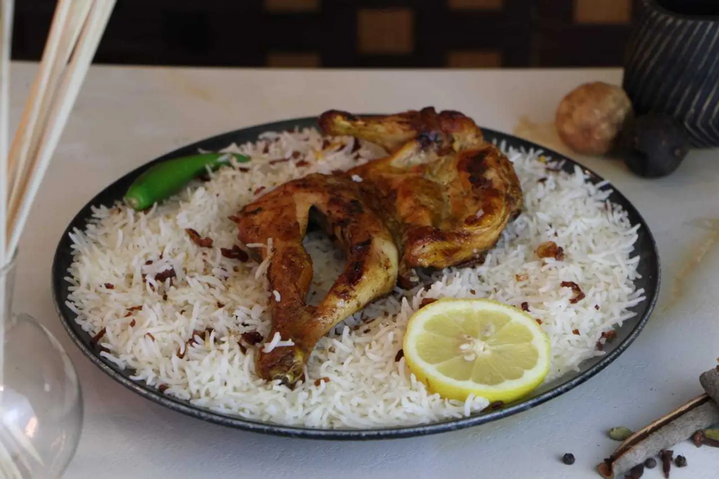 دجاج مظبي رز بشاور