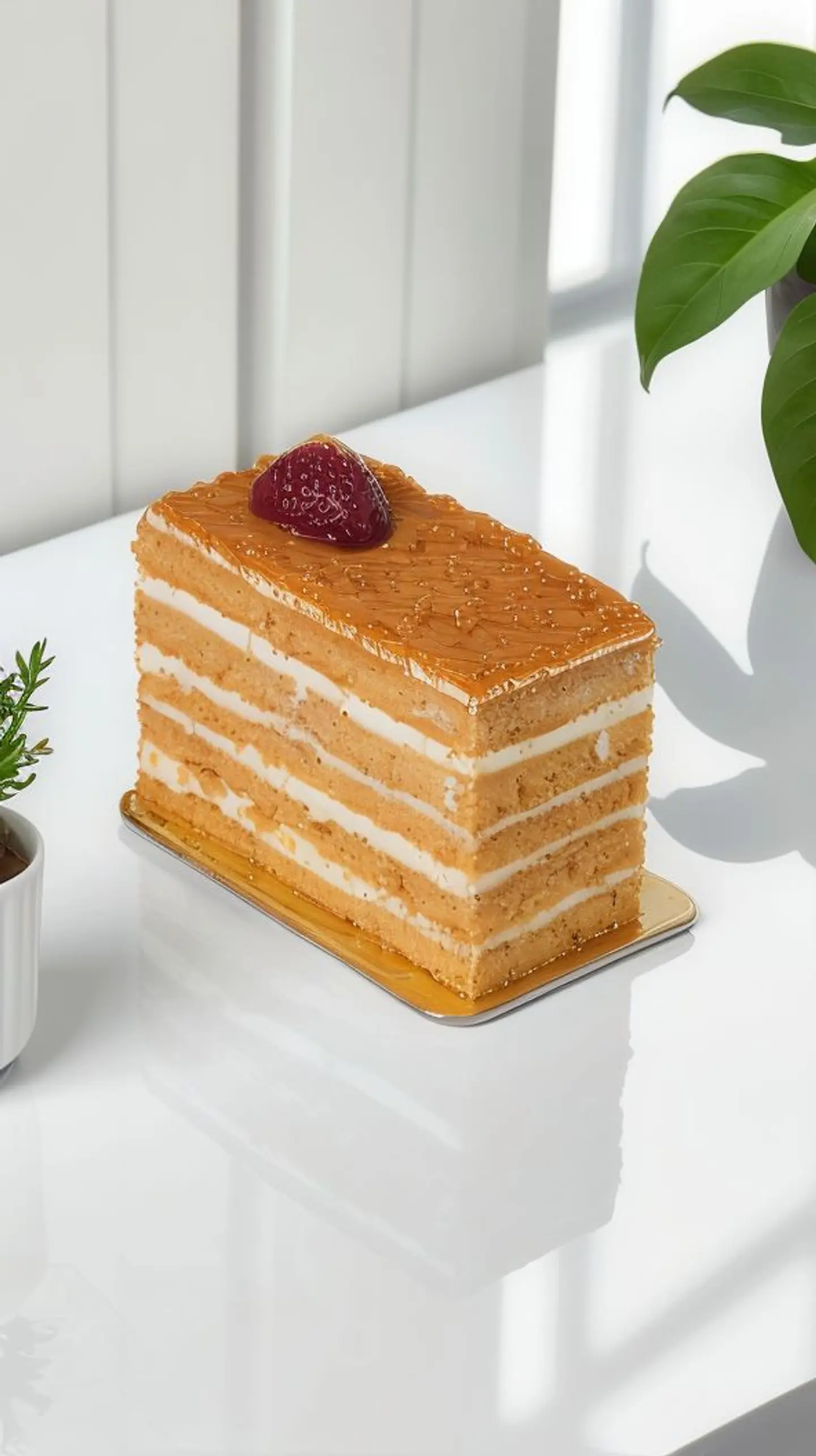 Honey Cheesecake Slice