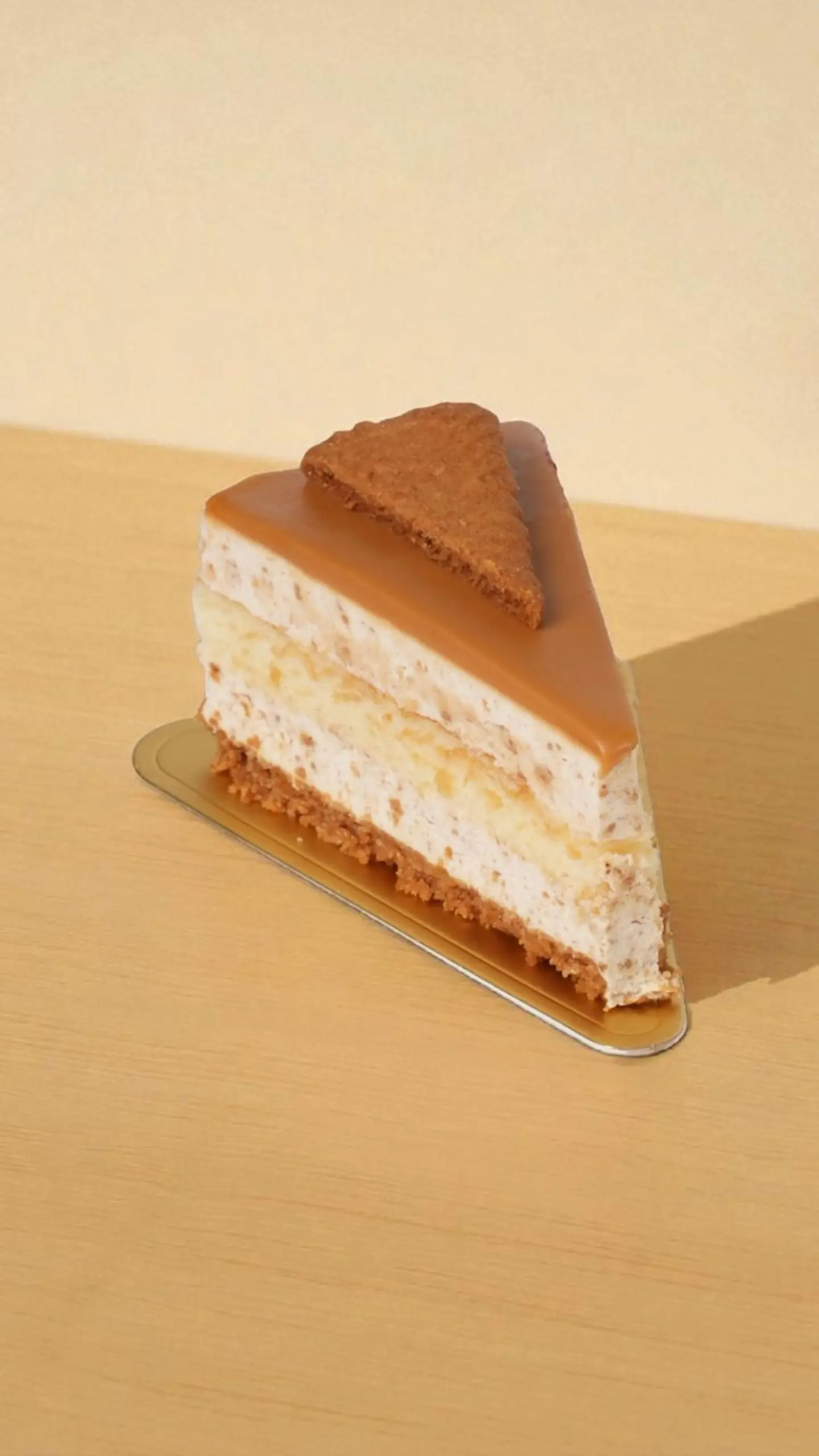 Lotus Cheesecake Slice